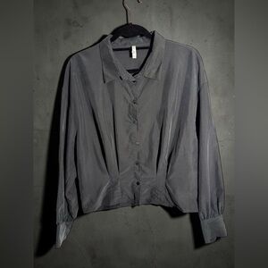 Zara Elegant Black Women's Top. Size large, but fits like a medium small.